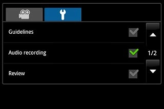 When the box next to the menu item is ticked (V), the function is turned on.