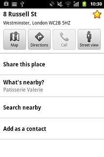 Press the favourite icon (a star) at the top of the display.
