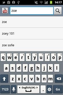 Key in the required search word and press the search icon.
