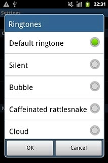 Press the different message tones to listen to them.