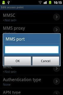 Key in 8080 and press OK.