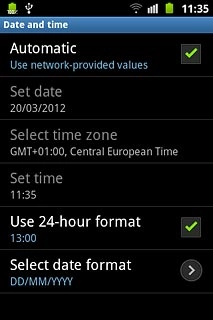 When the box next to the menu item is ticked (V), the function is turned on.