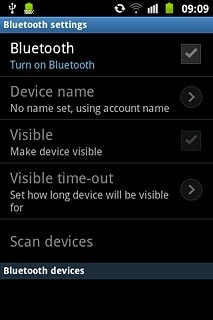 Press Bluetooth to turn Bluetooth on or off.