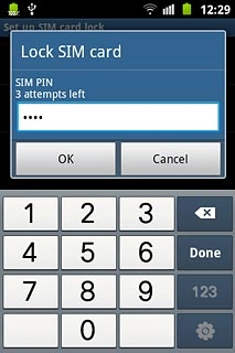Key in your PIN and press OK.