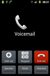 Press End call to end the call.