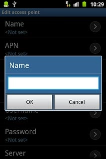 Key in Vodafone Mail and press OK.