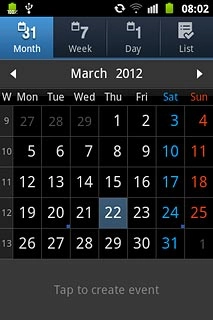 Press one of the following settings:Month