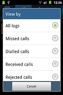 Press the required call list.