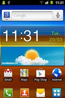 Press the messages icon.