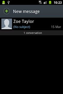 Press the required sender.