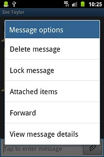 Press Delete message.