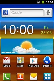 When the battery charging icon is displayed, charging is in progress.