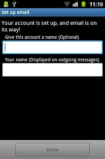 Press the field below Give this account a name (Optional) and key in the required name.