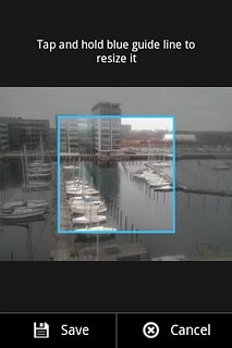 Drag the frame to the required position to select the required detail.