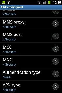 Press Authentication type.
