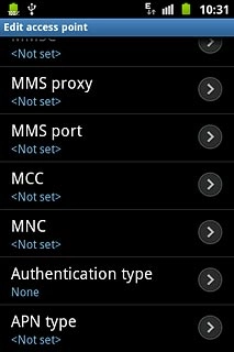 Press Authentication type.