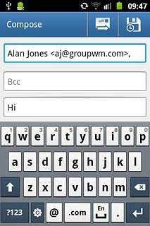 Press the send icon.
