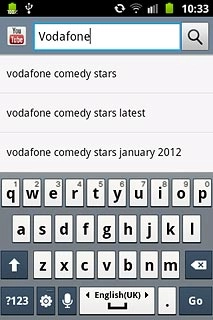 Key in the required search word and press the search icon.