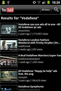 Press the required video clip.