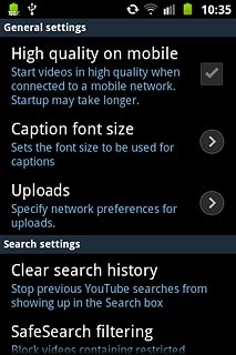 Press Clear search history.