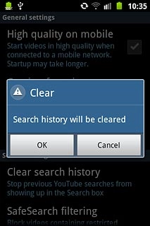Press OK to confirm.