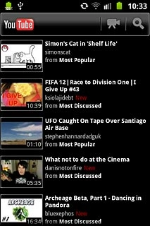 Press the required video clip.