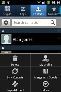 Press Import/Export.