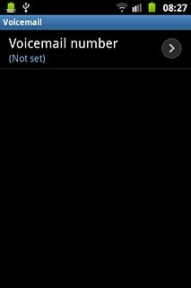 Press Voicemail number.
