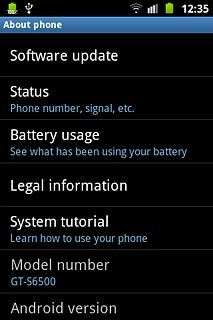 Press Software update.