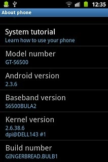 View your phone's software version below Android version.