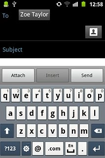 To add more recipients.Press To.