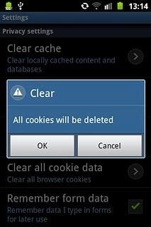 Press OK to confirm.