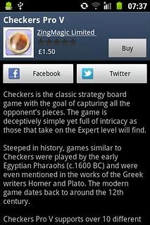 To buy an application:Press Buy.