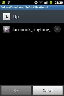 Go to the required folder.Press the different audio files to listen to them.