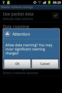 Press OK, if required.