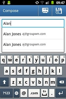 Press the required contact.