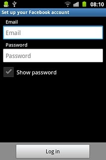 Press Email and key in your email address or username.