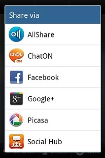 Press one of the following options:Google+, go to 3a.