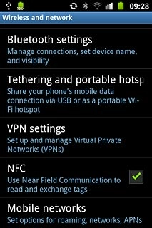 When the field next to the menu item is ticked (V), the function is turned on.