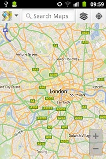 Press Search Maps.Key in the required destination.Results matching what you key in are displayed.
