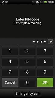 Key in your PIN and press OK.