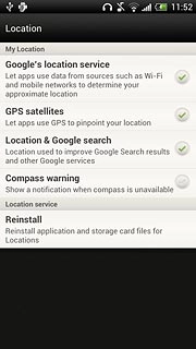 When the field next to the menu item is ticked (V), the function is turned on.