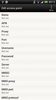 Press MMS proxy.