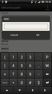 Key in 03 and press OK.