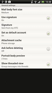 When the field next to the menu item is ticked (V), the function is turned on.
