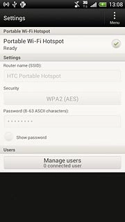 When the field next to the menu item is ticked (V), the function is turned on.