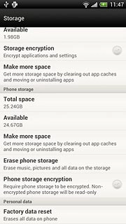 Press Factory data reset.