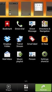 Press the required shortcut to add the shortcut.Follow the instructions on the display to select the required settings.