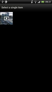 Press the required video clip.