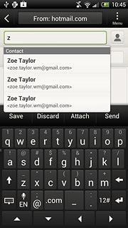 Key in the first letters of the required contact.Matching contacts are displayed.Press the required contact.Repeat the procedure to add more recipients.